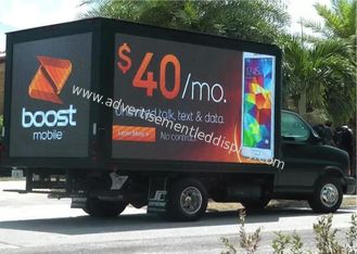 Exposição de diodo emissor de luz móvel 40000Dots do caminhão de P5 Rgb/pixel de Sqm para a propaganda