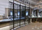 parede de vidro transparente do shopping, tela do diodo emissor de luz de P3.9mm transparente