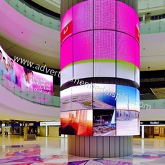 Instalação flexível Display LED de publicidade Dimensões de tela personalizadas