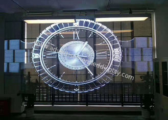 Exposição de diodo emissor de luz SMD1921 de vidro transparente, tela de vidro do diodo emissor de luz 4500cd/Sqm
