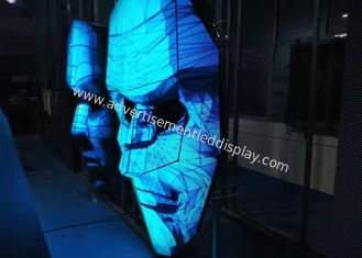 Armário especial do ferro da forma da máscara da exposição de diodo emissor de luz P4 para o clube noturno da cabine do DJ