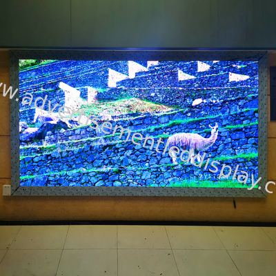 Display de publicidade LED de alta visibilidade 192x192mm Tamanho do módulo para locais movimentados