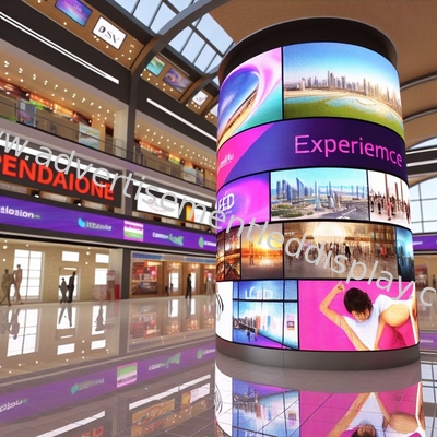 Instalação flexível Display LED de publicidade Dimensões de tela personalizadas