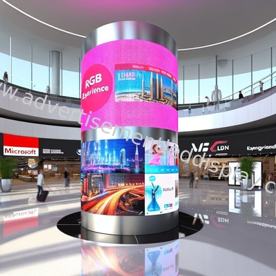 Instalação flexível Display LED de publicidade Dimensões de tela personalizadas