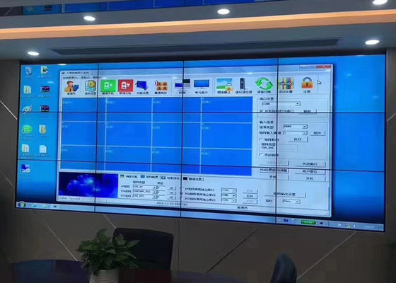 55 polegadas 4x4 estreito Bezel LED Video Parede Mural Montado 3000 1 contrato