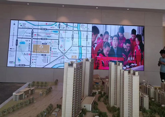 55 polegadas 4x4 estreito Bezel LED Video Parede Mural Montado 3000 1 contrato